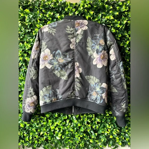 Thread & Supply Reversible Floral Bomber Jacket - Picture 2 of 8
